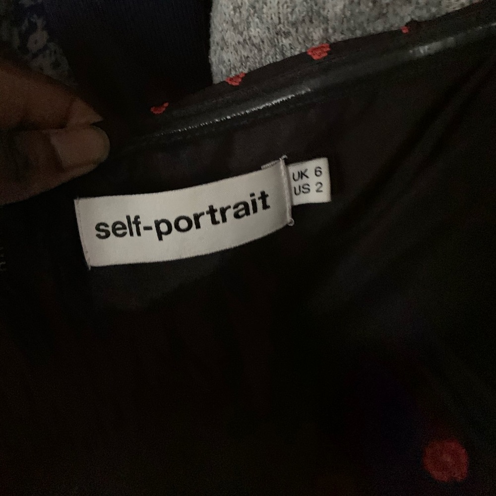 Self Portrait Mini Dress over the shoulder